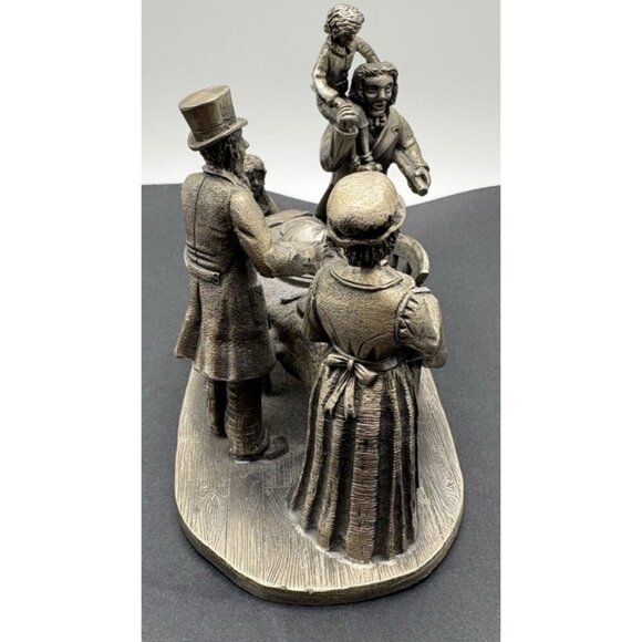 Tudor Mint Company A Christmas Carol Happy Ending Pewter Signed 1137 of 5000 - Picture 5 of 9